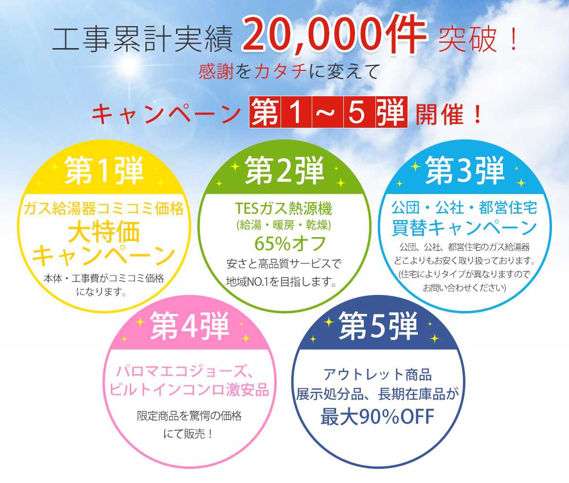 相模原 町田 八王子近郊でガス給湯器の交換に対応しています イフ